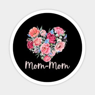 Floral Heart Mom-Mom Magnet